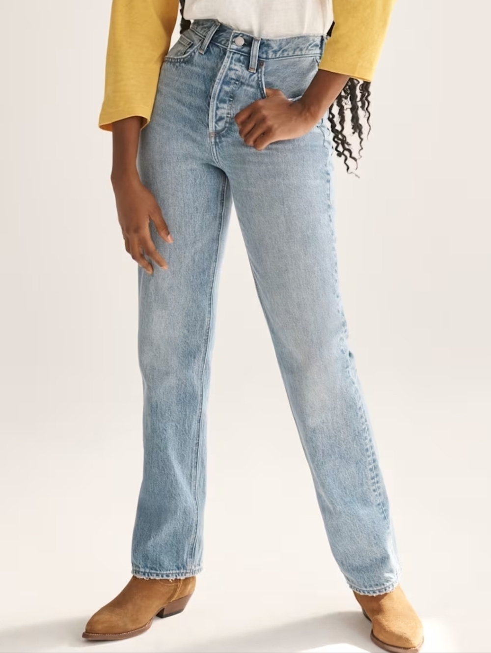 Denim Forum The Joni High Rise Loose 32l loose Jeans Size 27 - Picture 1 of 16
